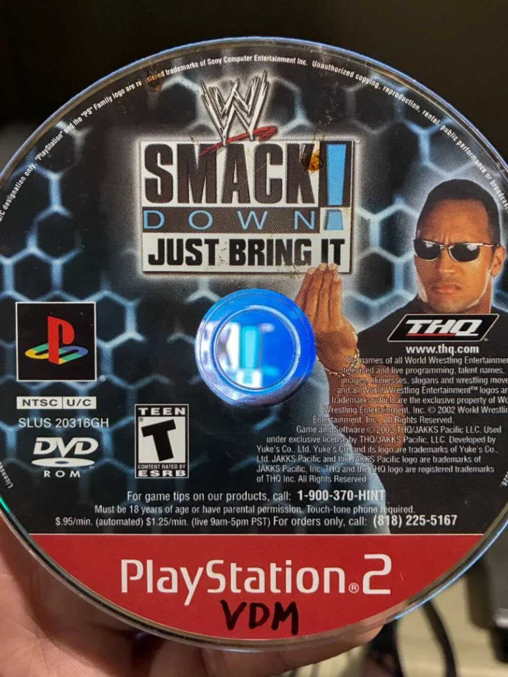 WWF SmackDown! Just Bring It (Sony PlayStation 2, 2001) PS2 Greatest Hits Red